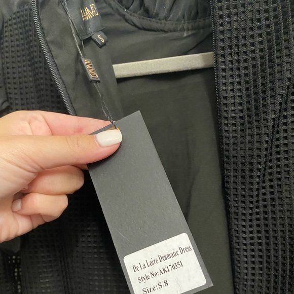 Ammo De La Loire Black Dramatic Dress - Picture 5 of 7